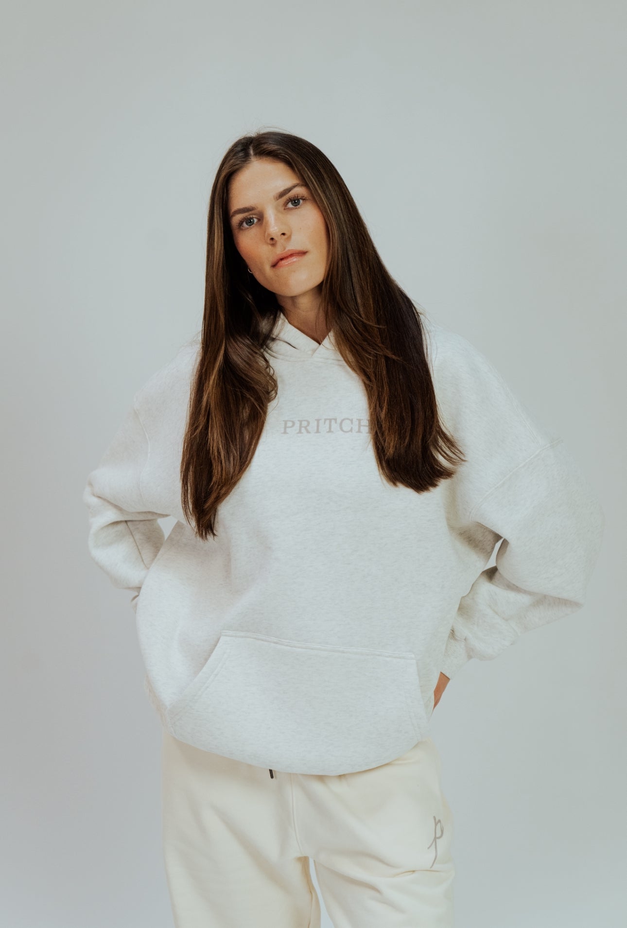Oat Gray Fleece Hoodie