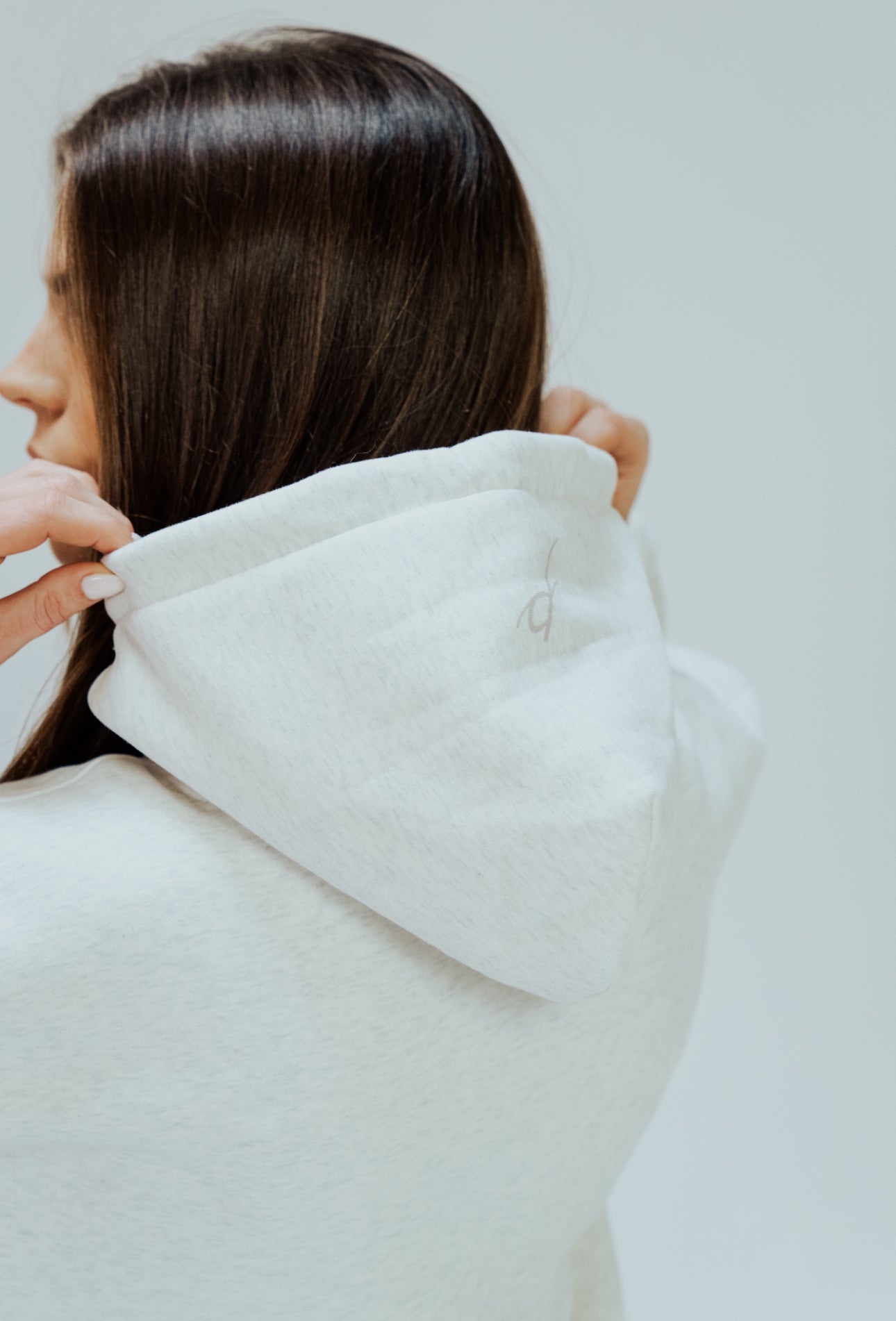 Oat Gray Fleece Hoodie